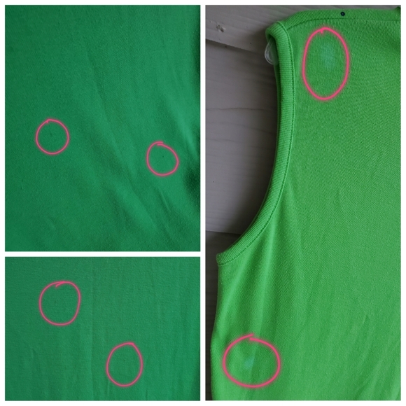 Vibrant Green Y2K Blue Sequin Starburst Embellished Graphic Summer Sweater Vest - Picture 16 of 16